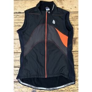 Etxeondo Women’s Size S Black/Orange Full Zip Cycling Vest